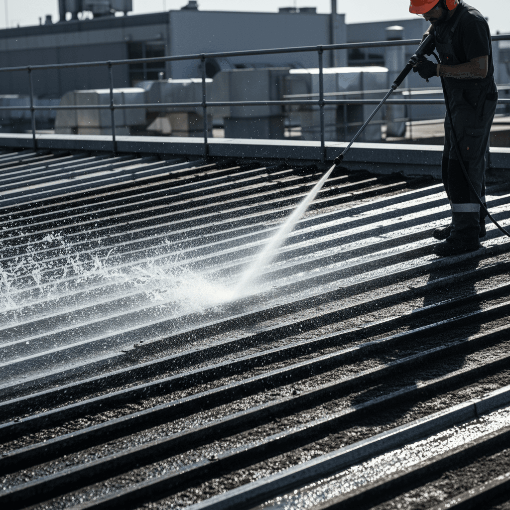 Nettoyage professionnel de toiture